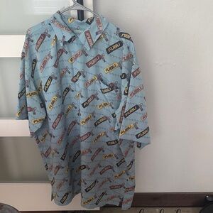 FUBU Multicolor Logo Pattern Men's Shirt
